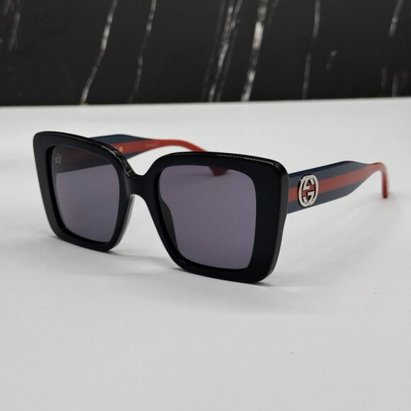 NEW GG1861S 004 GUCCI SUNGLASSES SHINY BLACK WOMEN EYEWEAR GUCCI main image 4